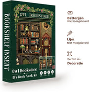 CuteBee: Book Journey - Owl Bookstore DIY Miniature House Model Kit CuteBee