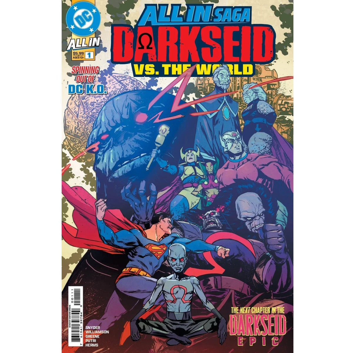 DC All In Saga Darkseid VS The World: #1 [Sanford Greene CVR A] 2026 Comics DC Comics