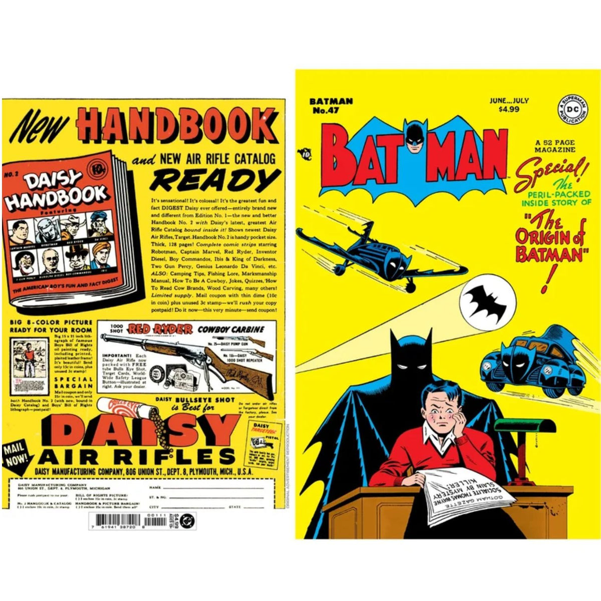 DC Comics Golden Age 8 Comic Facsimile Set Action 1 Detective 27 Batman 1