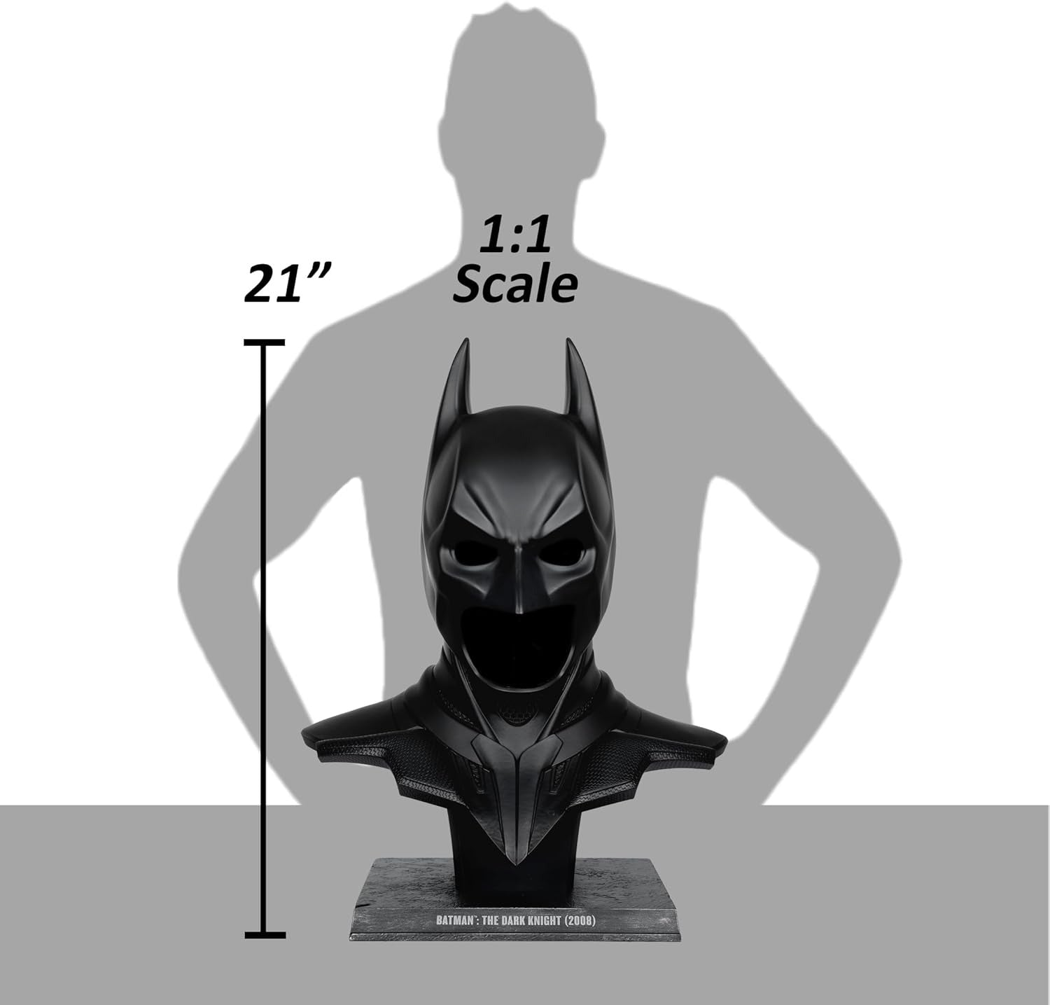 DC Direct: Batman: The Dark Knight 2008 Cowl Replica - 1:1 Scale Toys & Games McFarlane Toys