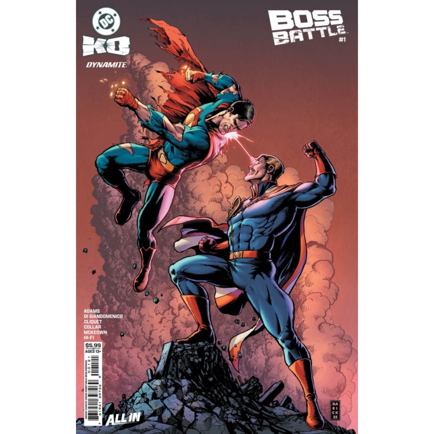 DC K.O. Boss Battle: #1 [Darick Robertson CVR B] 2026 Comics DC Comics