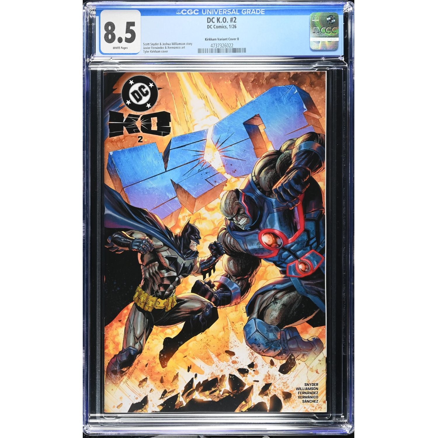 DC K.O.: #2 [Tyler Kirkman CGC 8.5 Shopville Exclusive] 2025 Comics DC Comics