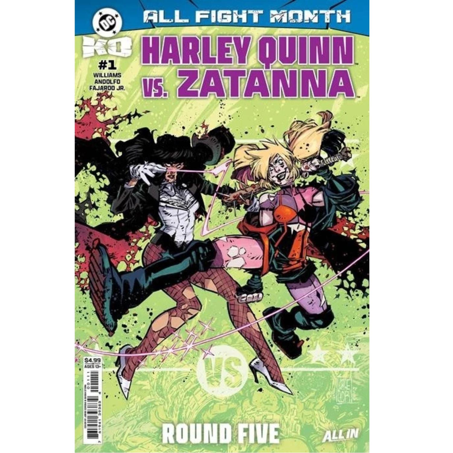 DC K.O. Harley Quinn VS Zatanna: #1 [Jorge Corona CVR A] 2025 Comics DC Comics