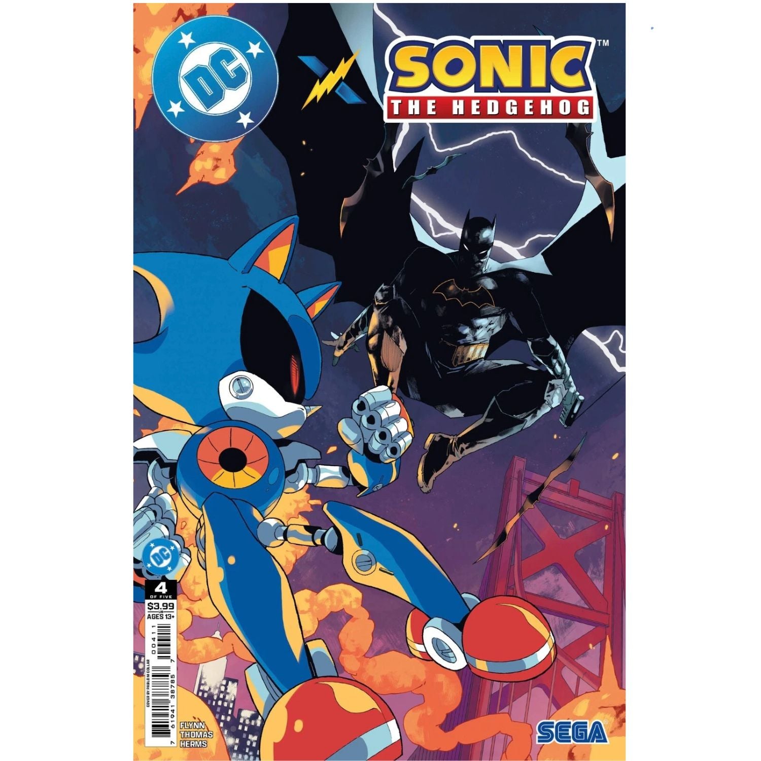 DC X Sonic The Hedgehog #1 2 3 4 5 [Pablo Collar CVR A Set 1-5] 2025 Comics DC Comics