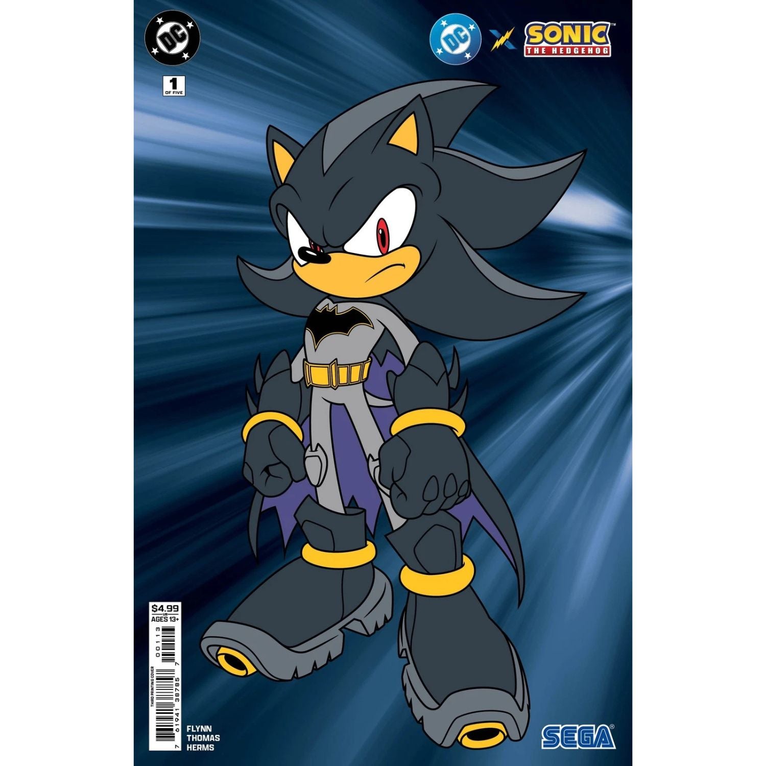 DC X Sonic The Hedgehog: #1 [Thomas 3rd Print CVR G] 2025 Comics DC Comics