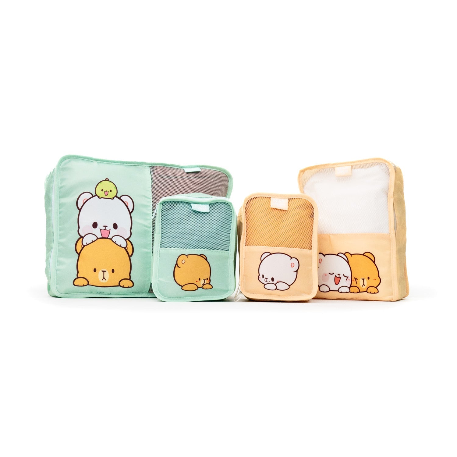 Milk Mocha Bear: Travel Packing Cubes Set Travel Accessories Milk Mocha Bear