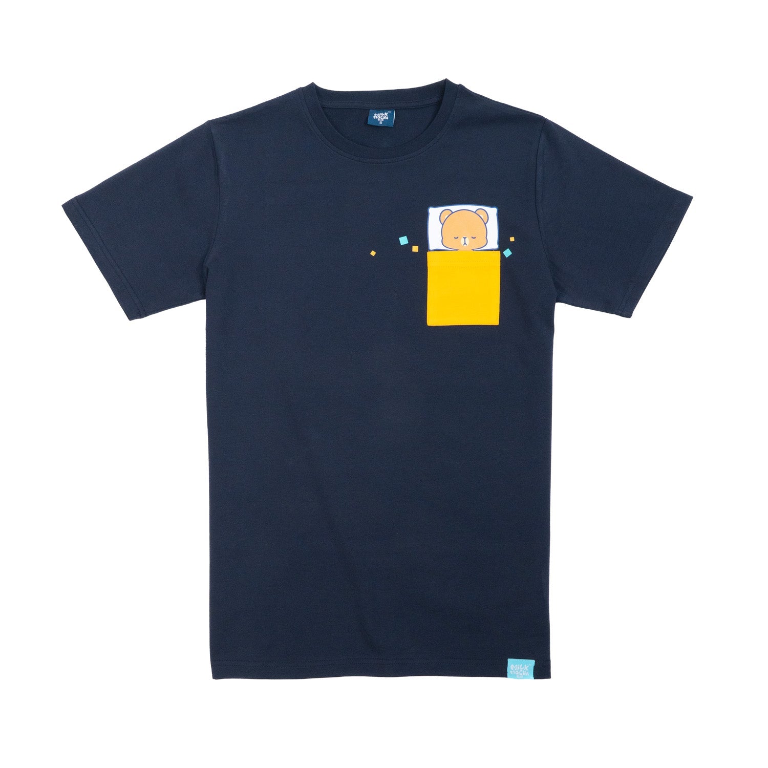 Milk Mocha Bear: Sleeping Pocket Mocha T-shirt T-Shirts Milk Mocha Bear