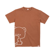 Milk Mocha Bear: Share My Heart Mocha T-shirt T-Shirts Milk Mocha Bear