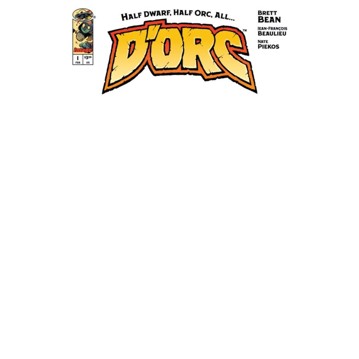 D'ORC: #1 [Blank CVR F] 2026 Comics Image Comics