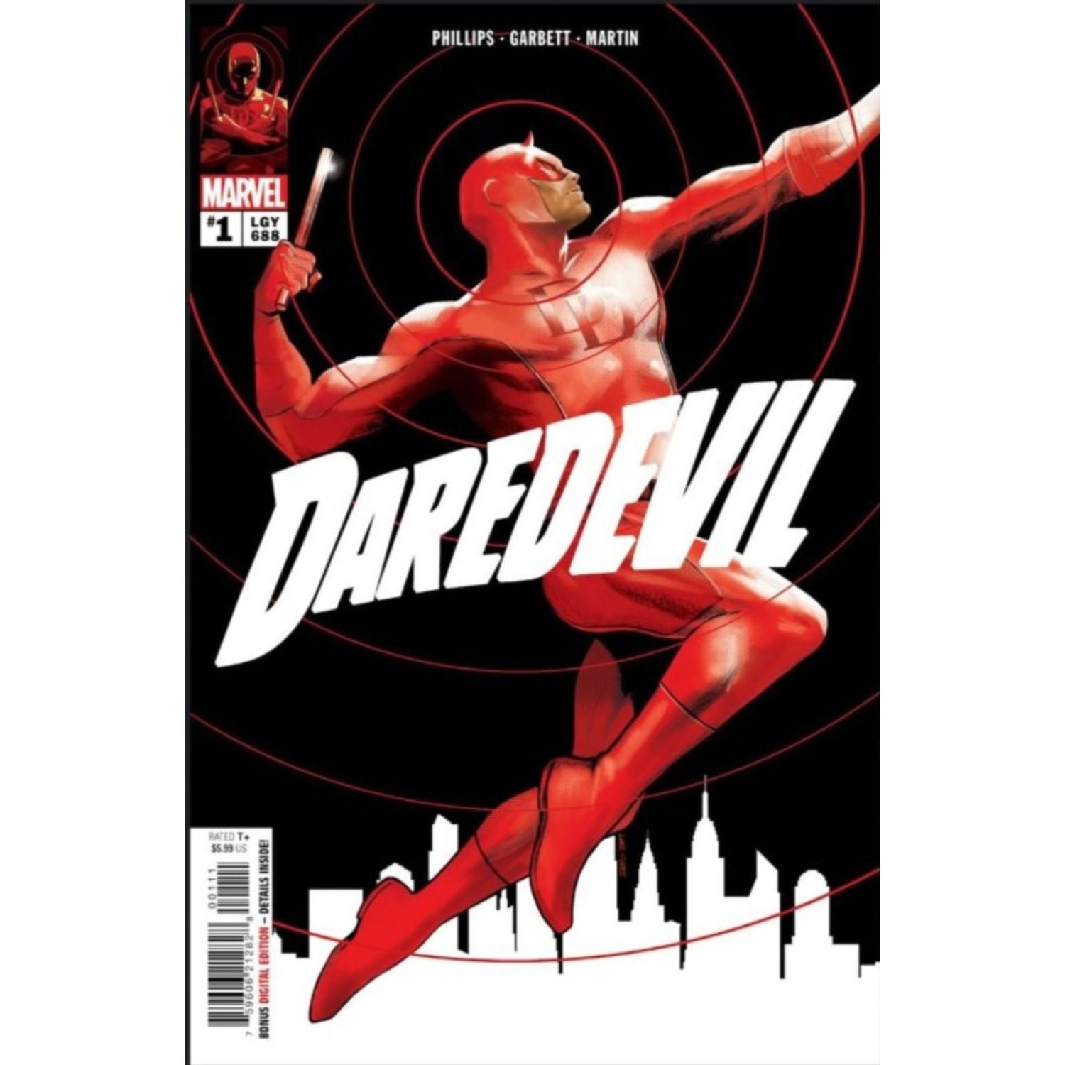 Daredevil: #1 [Lee Garbett CVR A] First Print 2026 Comics Marvel Comics