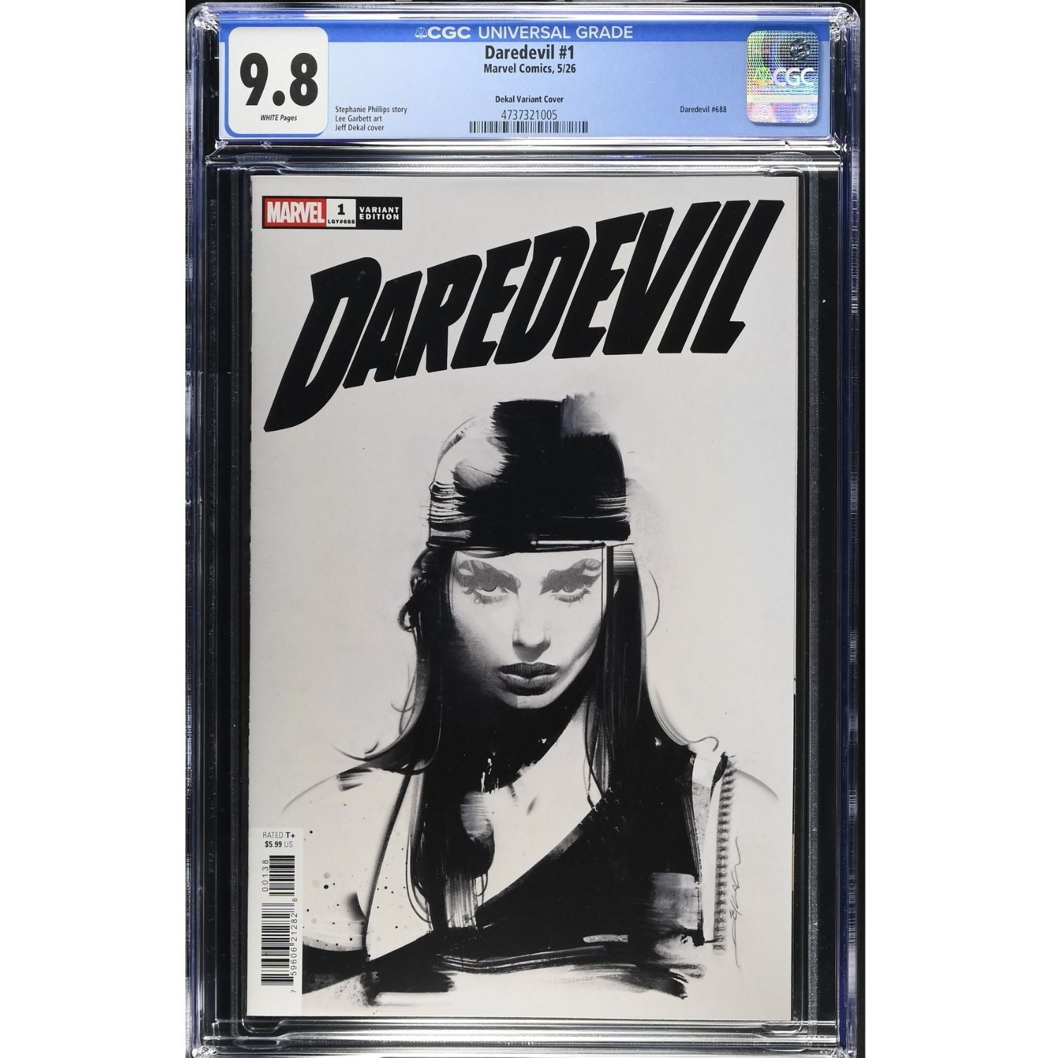 Daredevil: #1 [Jeff Dekal CGC 9.8 - 1:500] 2026 Comics Marvel Comics