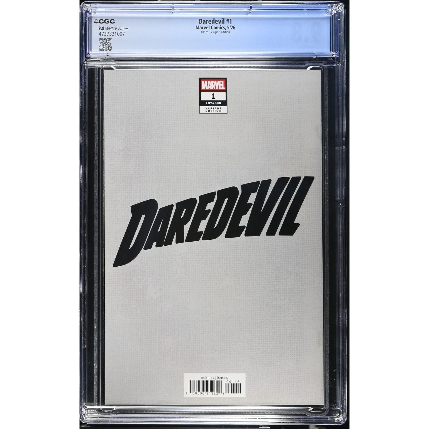 Daredevil: #1 [Rose Besch CGC 9.8 - 1:100] 2026 Comics Marvel Comics