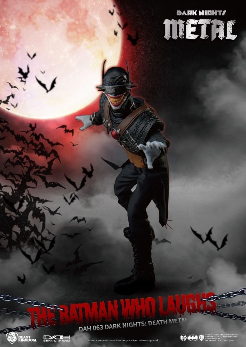 Dark Knights: Death Metal - The Batman Who Laughs Dynamic 8ction Figure Toys & Games Beast Kingdom