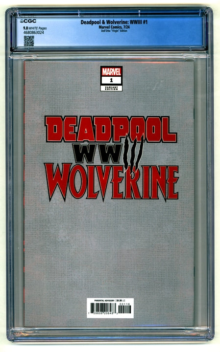Deadpool and Wolverine WW3: #1 [Dell'Otto CGC 9.8 Virgin - 1:100] 2024 Comics Marvel Comics