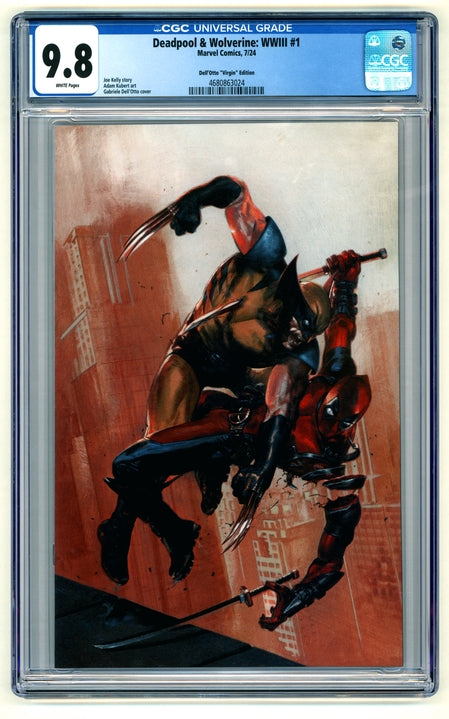 Deadpool and Wolverine WW3: #1 [Dell'Otto CGC 9.8 Virgin - 1:100] 2024 Comics Marvel Comics