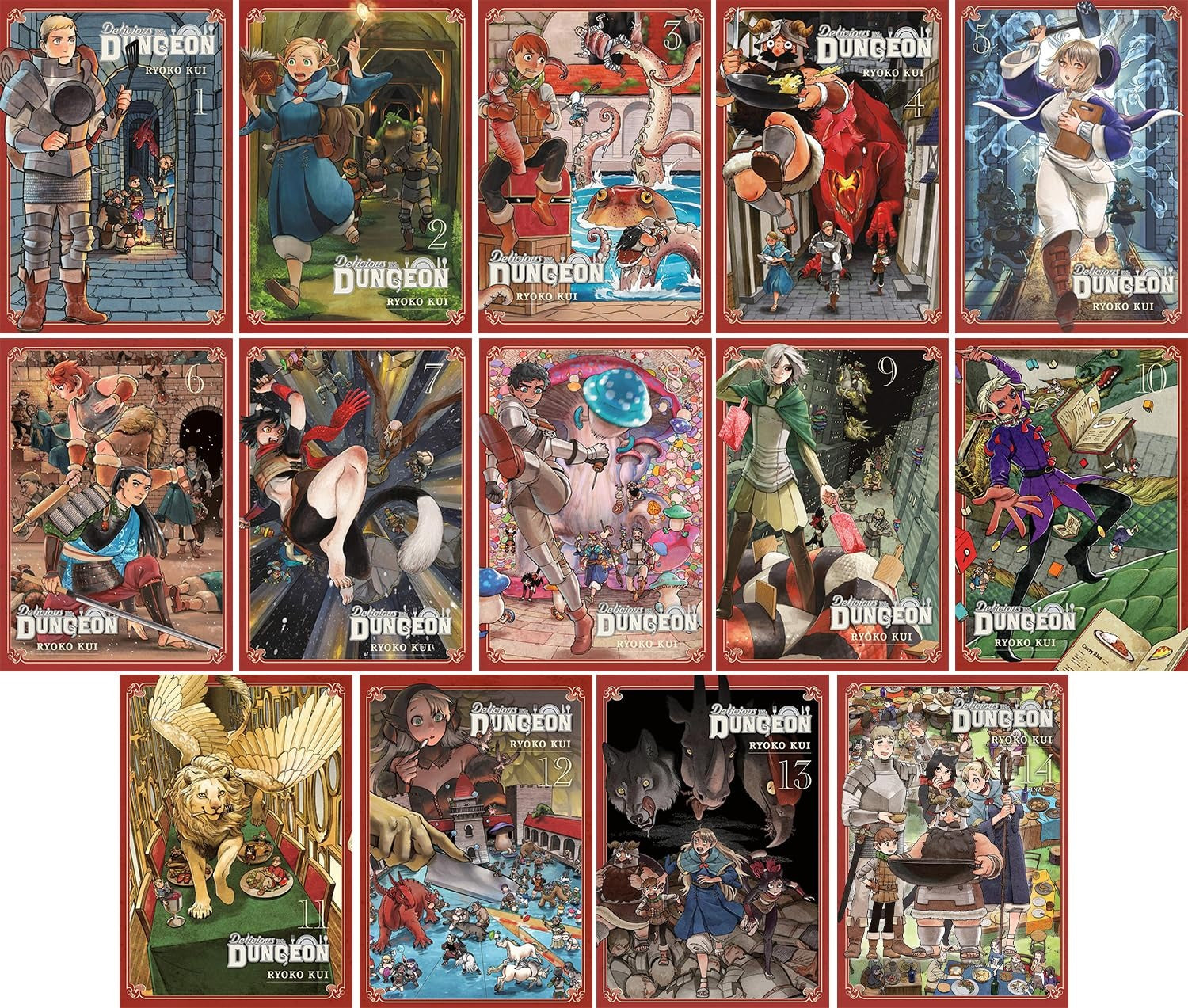 Delicious in Dungeon: The Complete Box Set - Vol. 1 - 14 Manga Yen Press