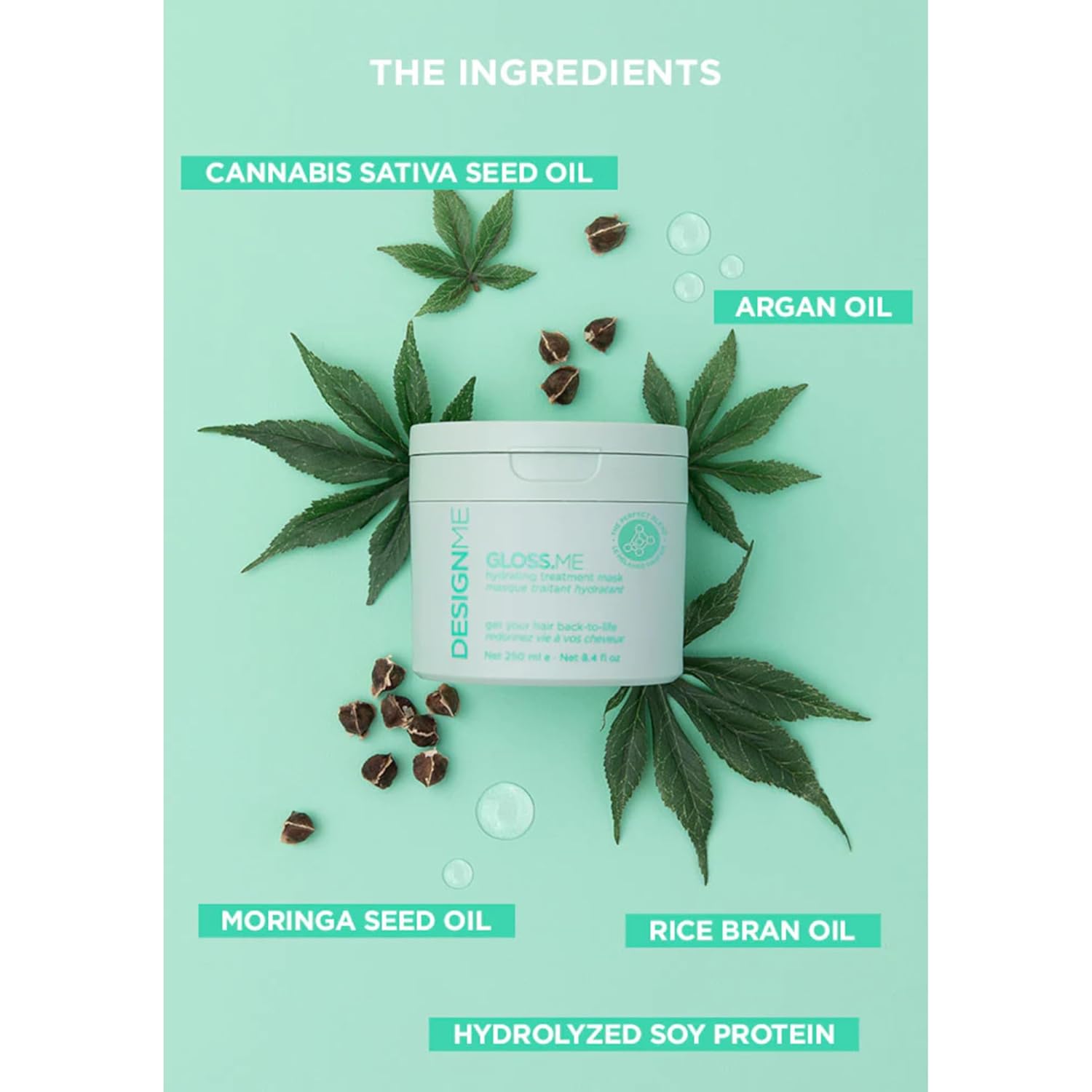 DesignMe Gloss Me Hydrating Treatment Mask 500 mL (16.9 fl oz) Treatment DesignMe