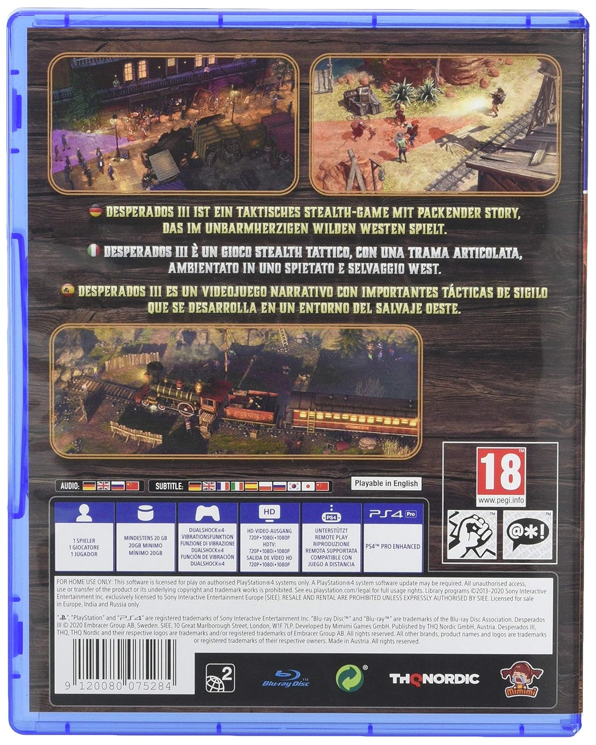 Desperados 3 [PlayStation 4] PlayStation 4 Video Game THQ Nordic