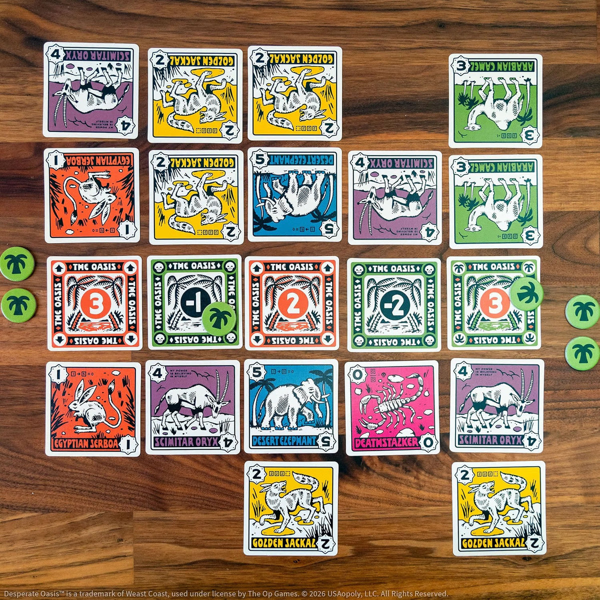 Desperate Oasis [Board Game, 1-4 Players] Board Game OPGames