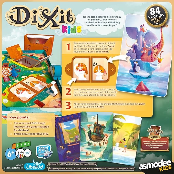 Dixit Kids [Board Game, 3-6 Players] Board Game Asmodee