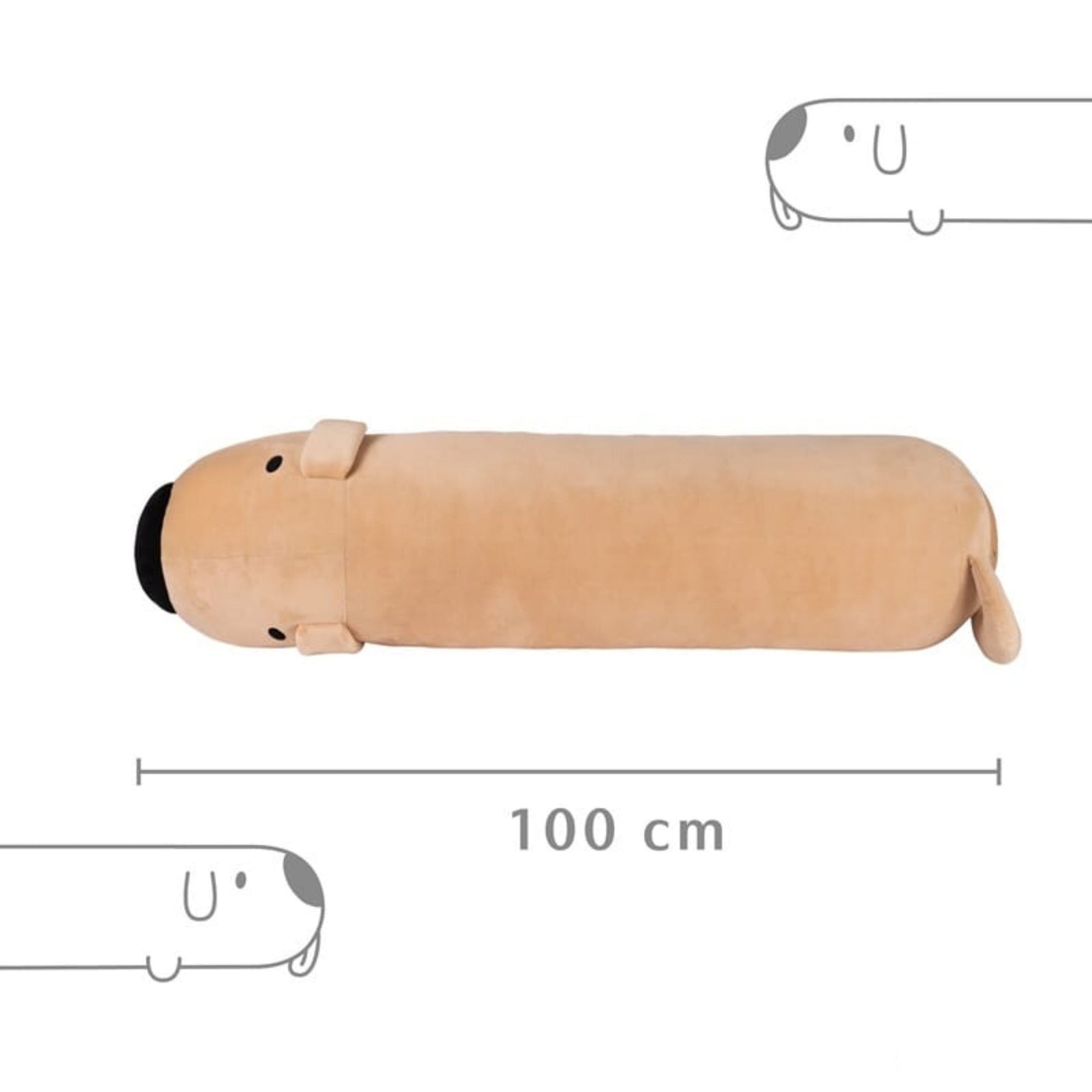 Bugcat Capoo: Dogdog Shaped Pillow (100cm) Plushies Bugcat Capoo
