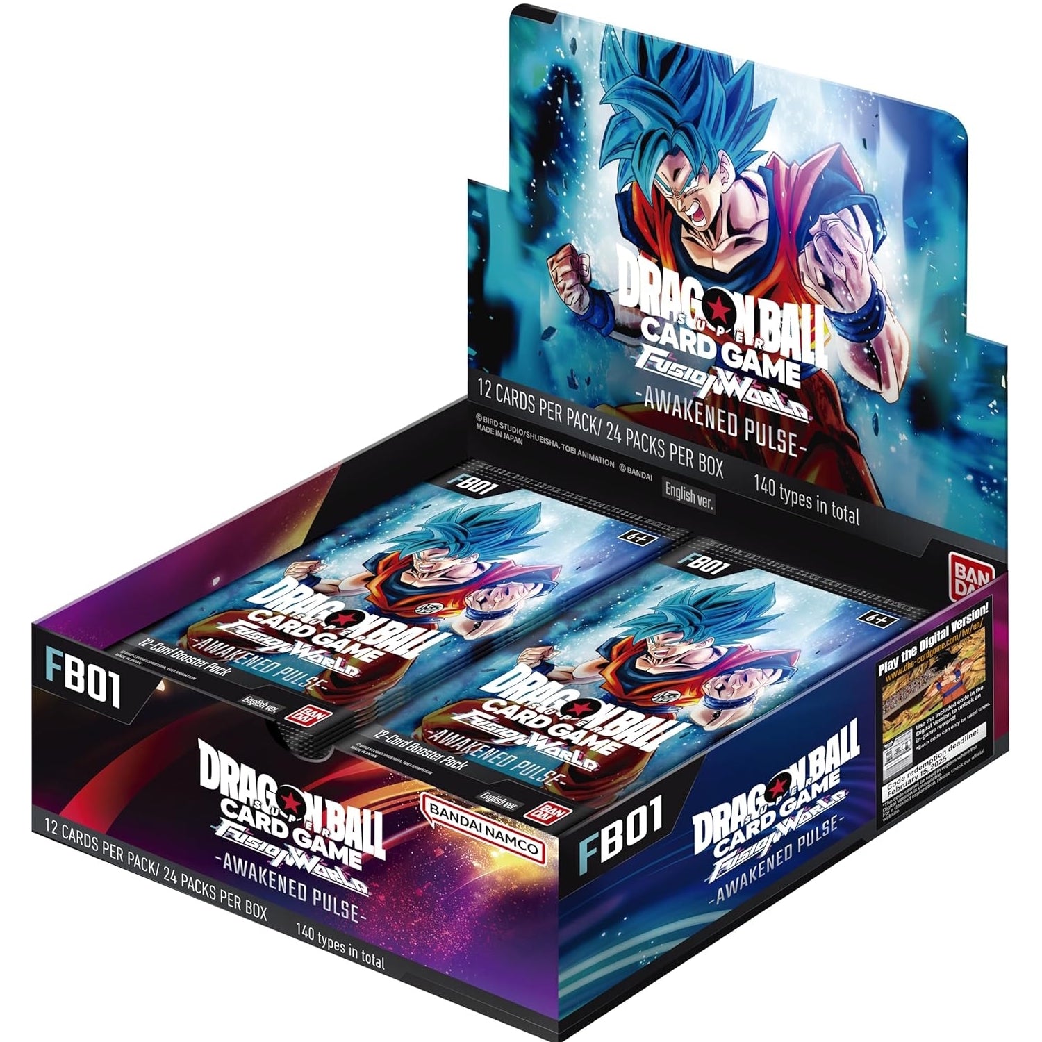 Dragonball Super Card Game: Fusion World Awakened Pulse Booster Box (FB01) Card Game Bandai Namco