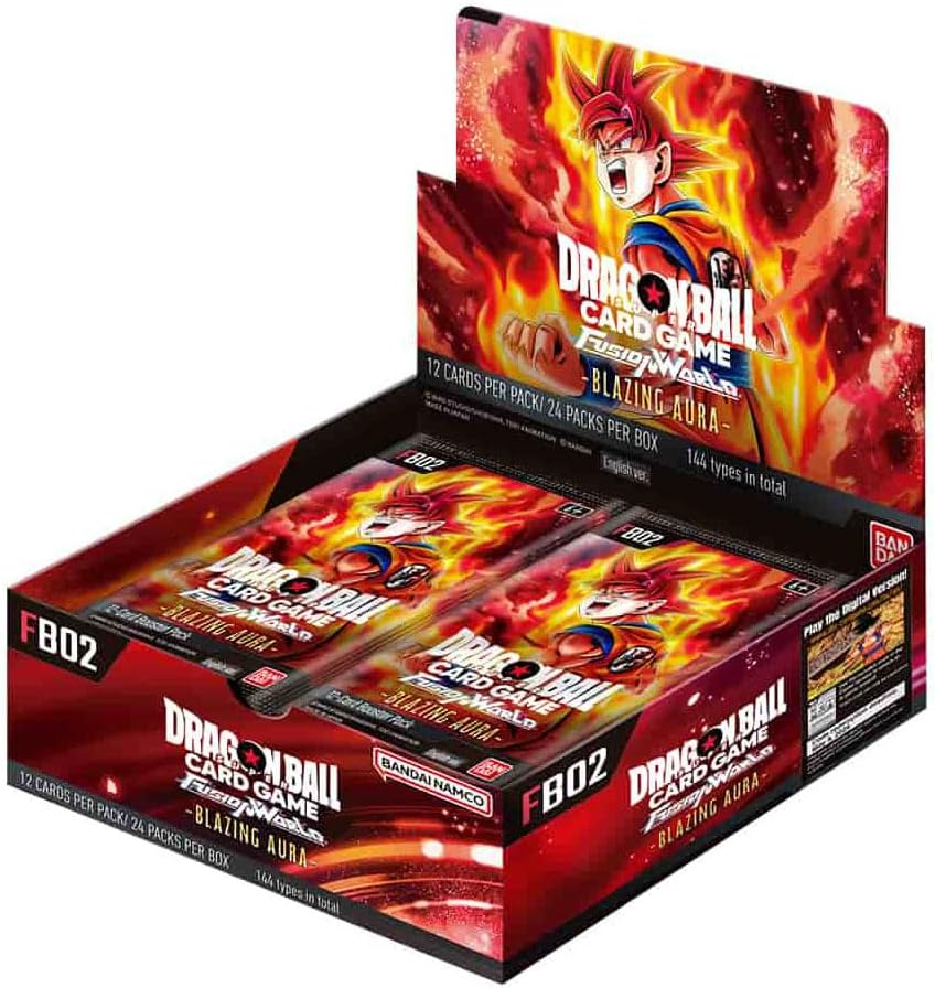 Dragon Ball Super TCG: Fusion World Blazing Aura Booster Box [FB02] - 24 Packs Card Game Bandai Namco