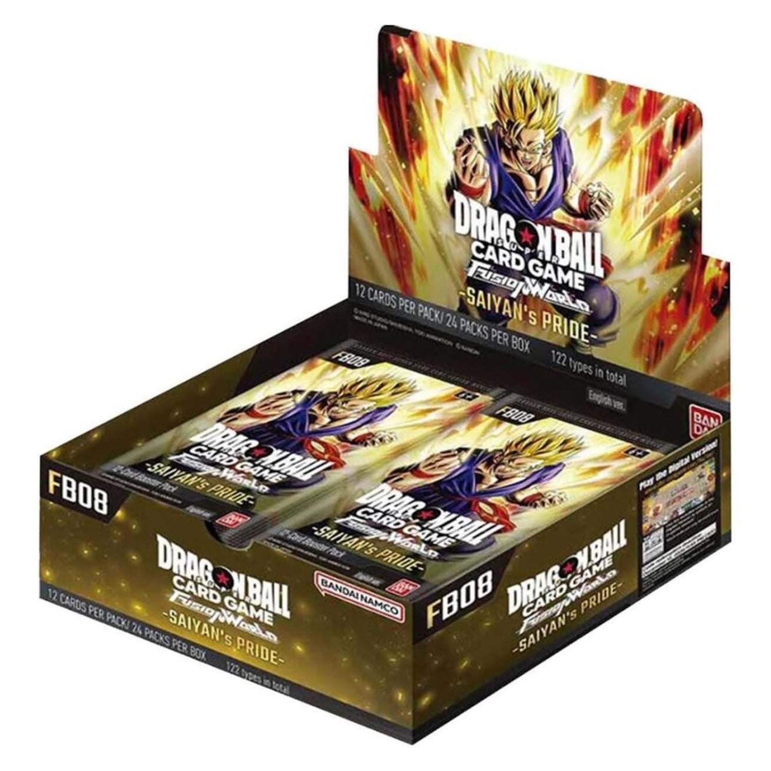 Dragon Ball Super TCG: Fusion World Saiyan's Pride Booster Box - 24 Packs [FB08] Card Game Bandai Namco