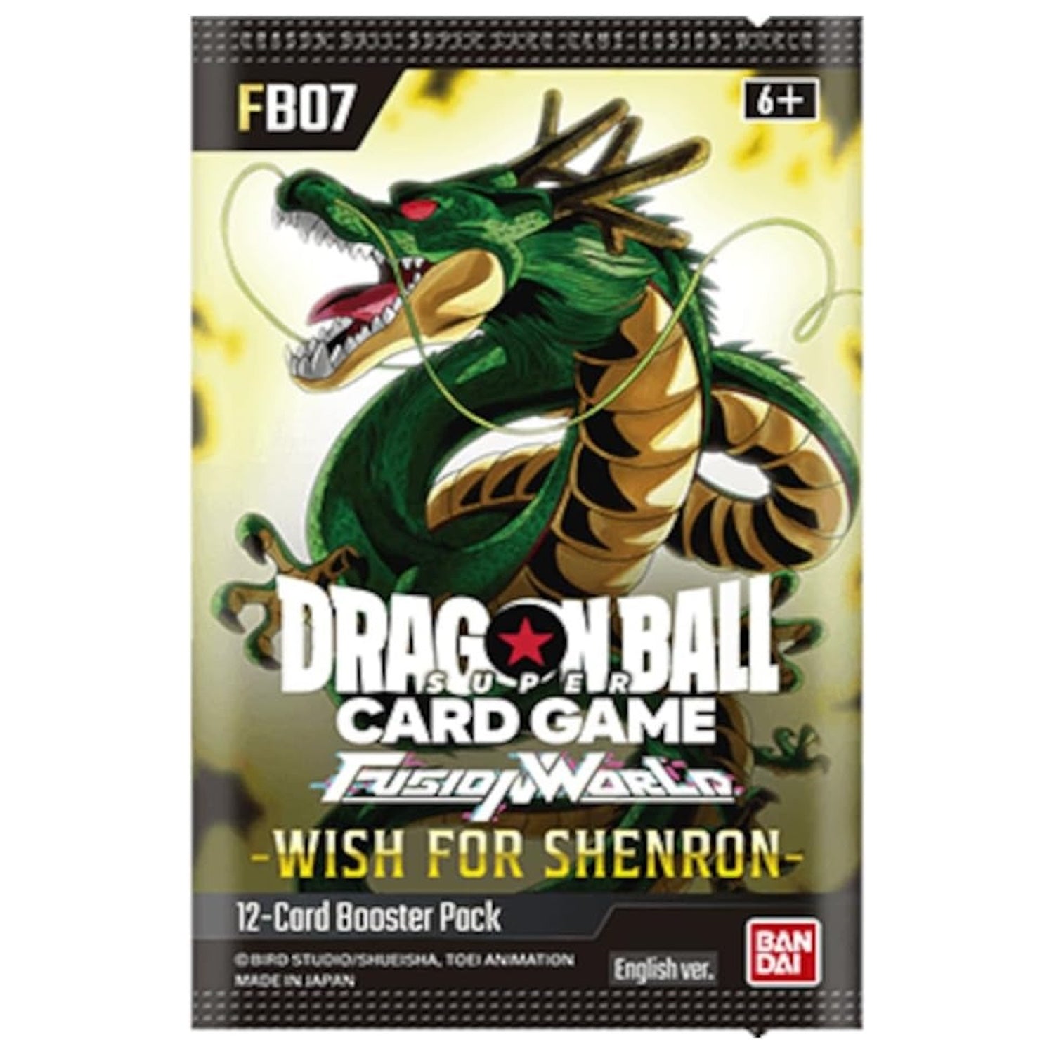 DragonBall Super TCG: Fusion World Wish For Shenron Booster Box [FB07] 24 Packs Card Game Bandai Namco
