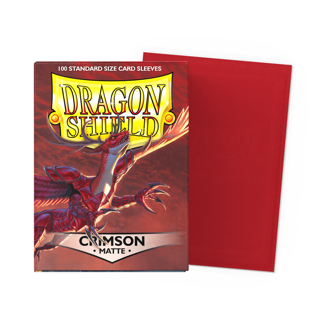 Dragon Shield Sleeves: Matte Crimson - 100 Standard Size Sleeves Card Game Dragon Shield   