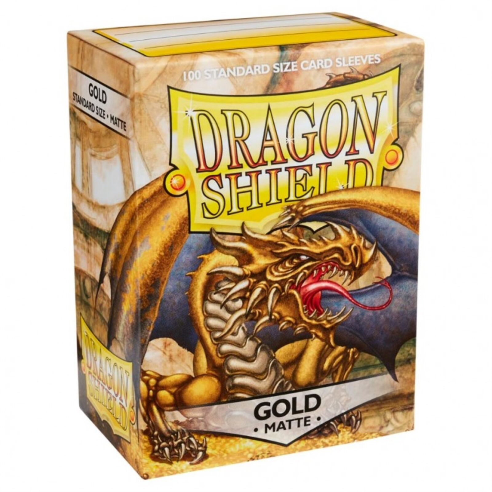Dragon Shield Sleeves: Matte Gold - 100 Standard Size Sleeves Card Game Dragon Shield   