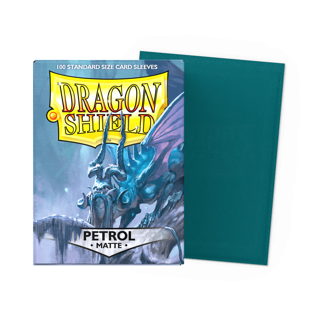 Dragon Shield Sleeves: Matte Petrol - 100 Standard Size Sleeves Card Game Dragon Shield   