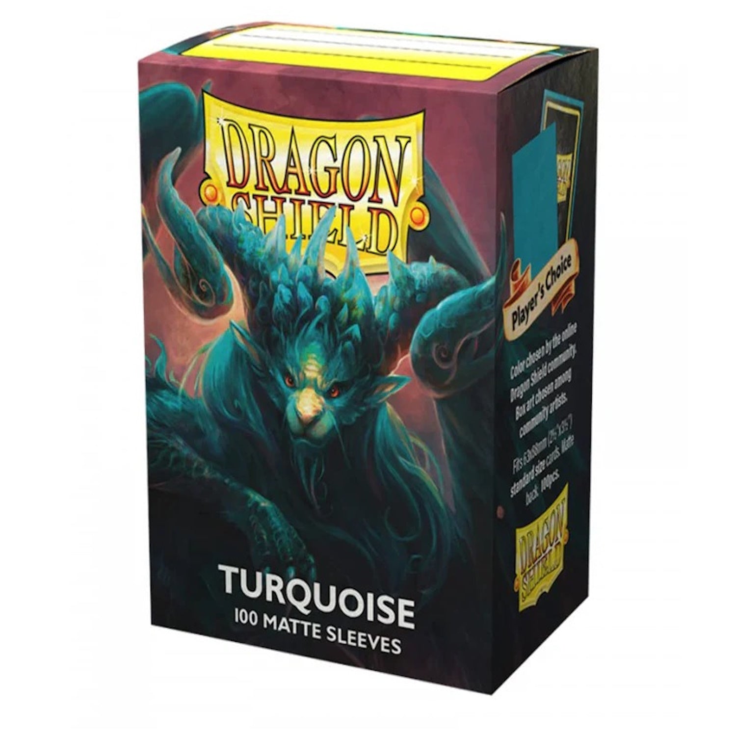 Dragon Shield Sleeves: Matte Turquoise - 100 Sleeves Card Game Dragon Shield