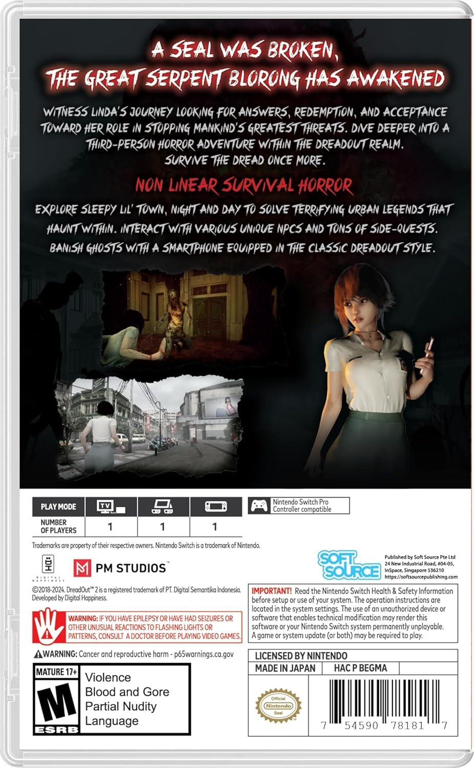 Dreadout 2 [Nintendo Switch] Nintendo Switch Video Game Soft Source