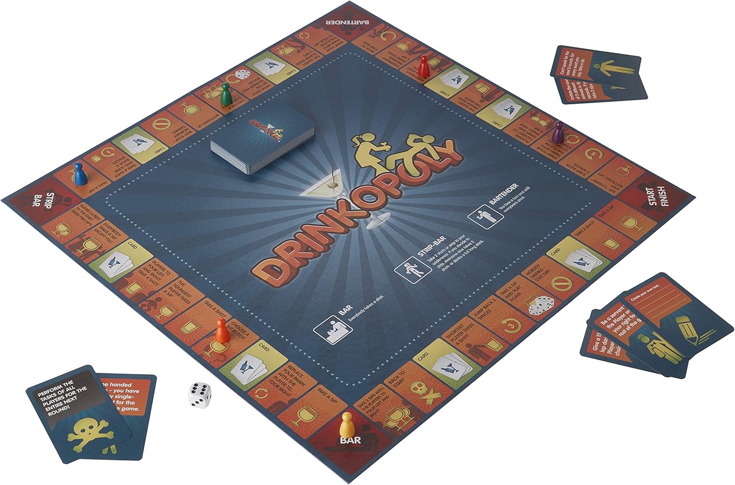 Drinkopoly [Board Game, 1 - 69 Players] Board Game Drinkolopy