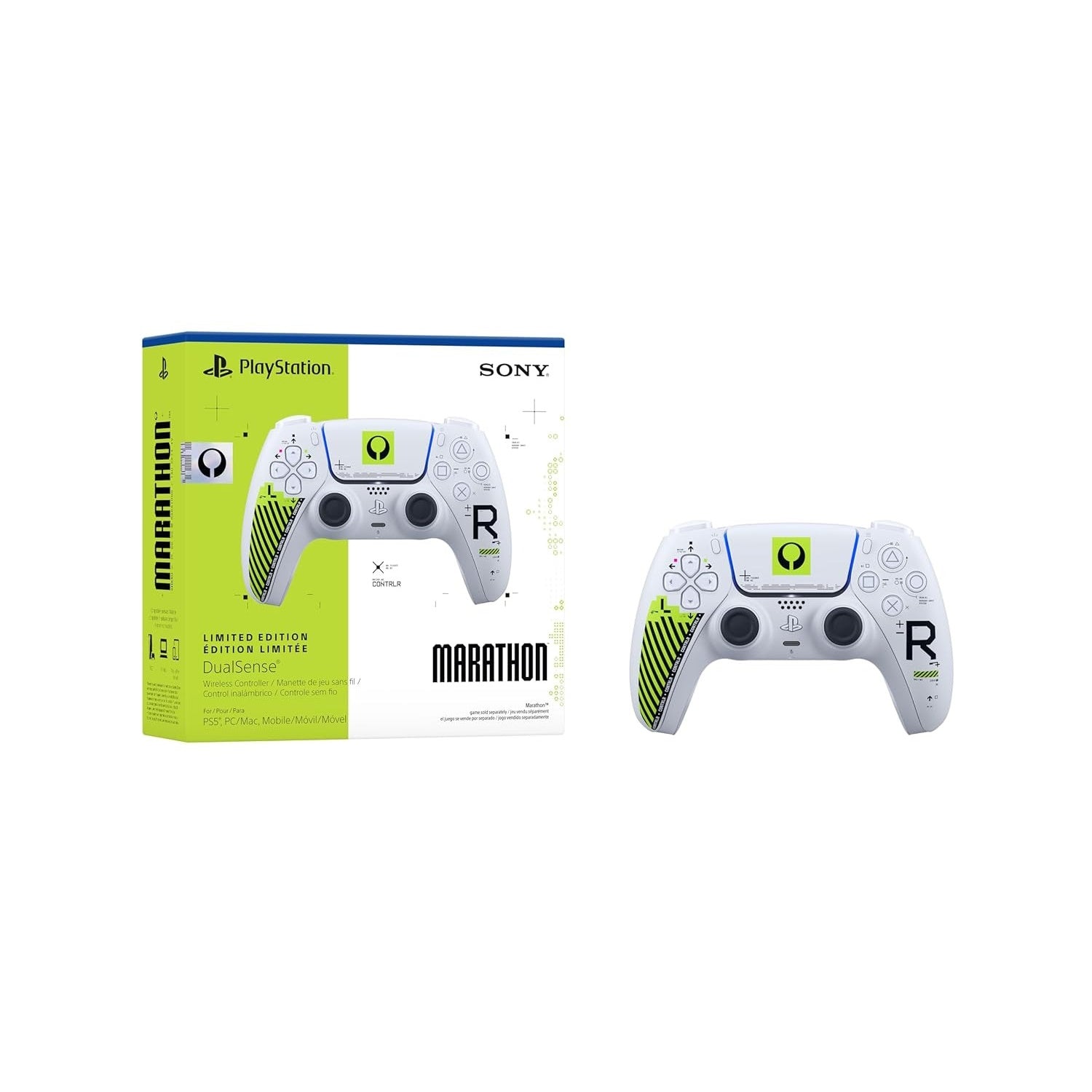 DualSense Wireless Controller - Marathon Limited Edition - White [PlayStation 5 Accessory] PlayStation 5 Accessory Sony