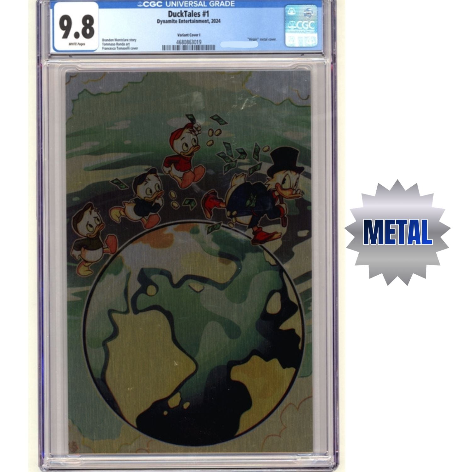 Ducktales: #1 [Tomaselli CGC 9.8 Metal Premium CVR I] 2024 Comics Dynamite Entertainment