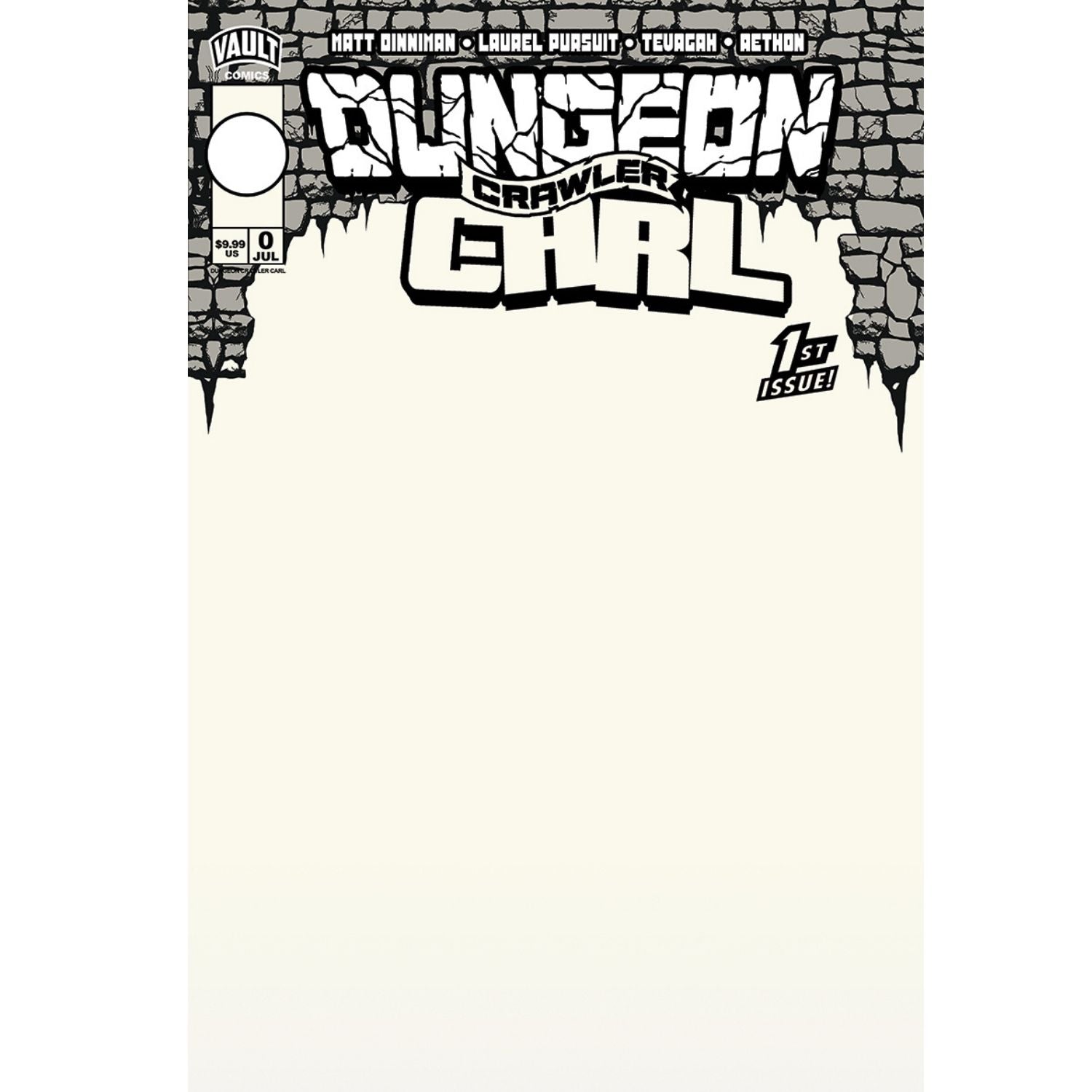 Dungeon Crawler Carl Special Edition: #0 [Blank CVR E] 2026 Comics Vault Comics