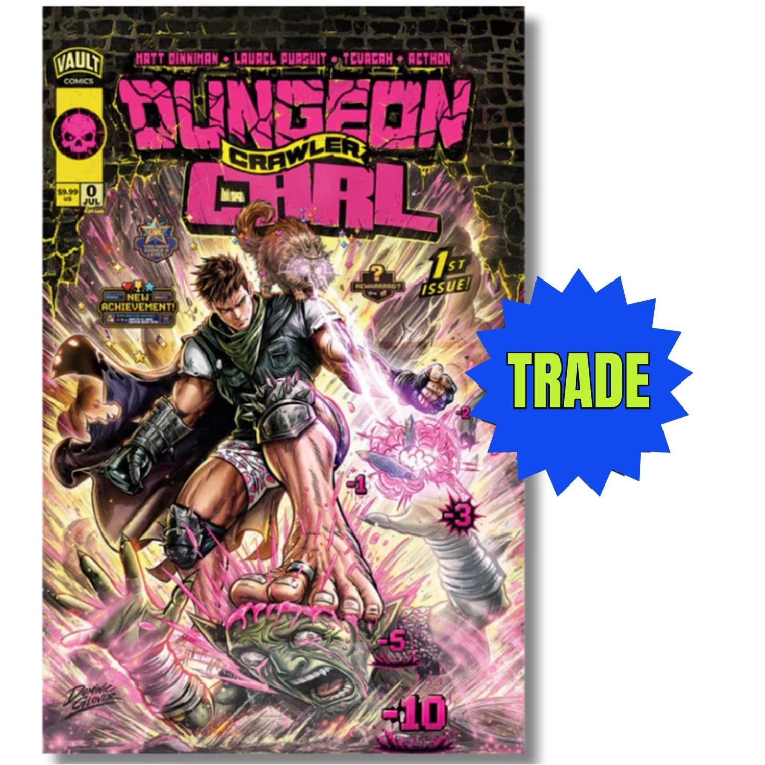 Dungeon Crawler Carl #0 Dominic Glover x Shopville Exclusive Trade Limited to 500 Comics Vault Comics