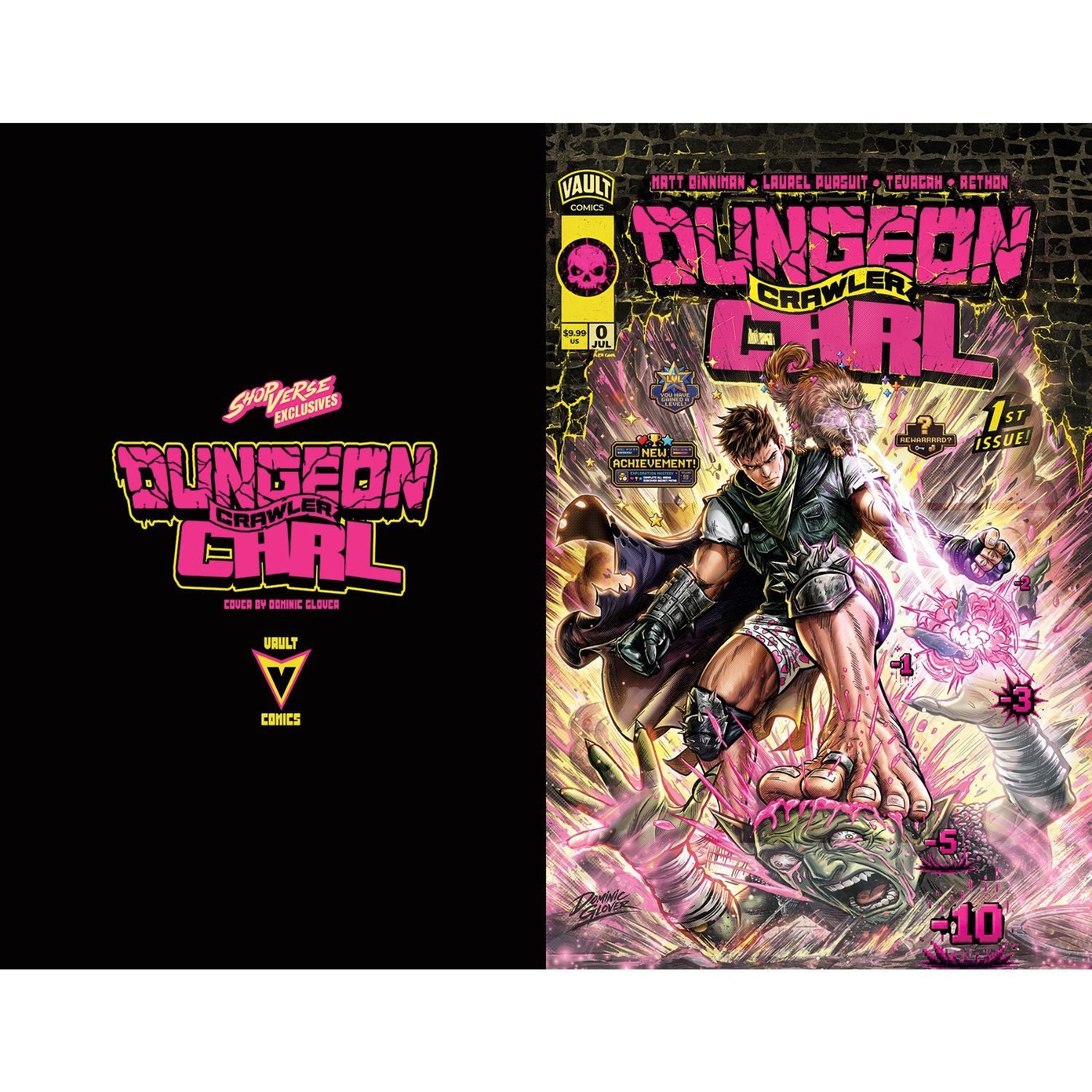 Dungeon Crawler Carl #0 Dominic Glover x Shopville Exclusive FOIL Limited to 1000 Comics Vault Comics