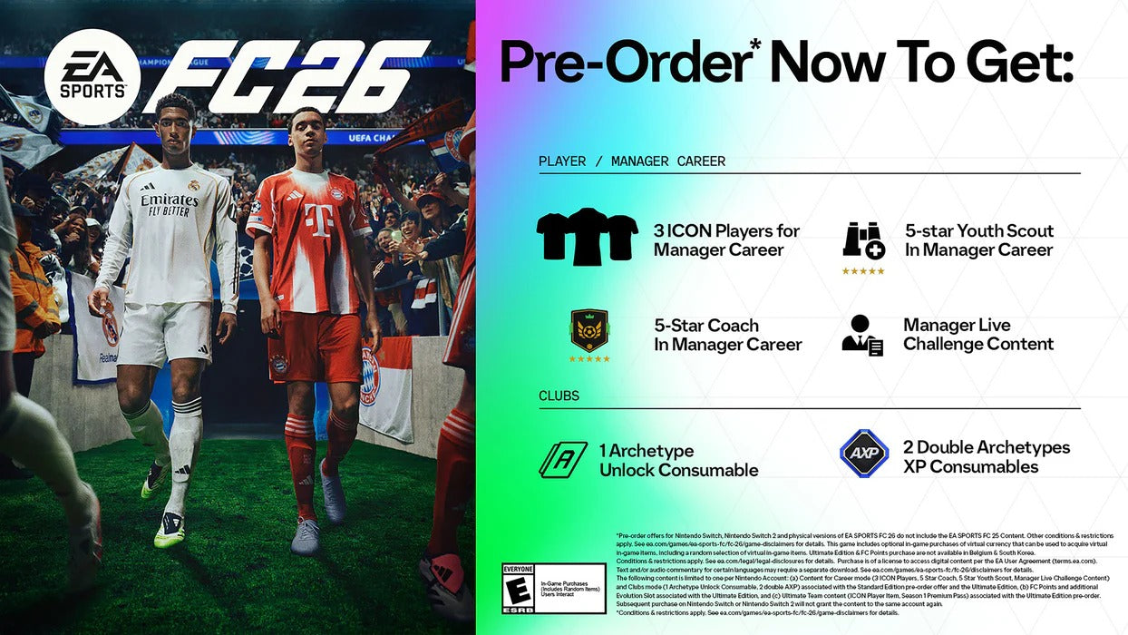 EA Sports FC 26 [Xbox One & Xbox Series X] Xbox One / Xbox Series X Video Game Electronic Arts