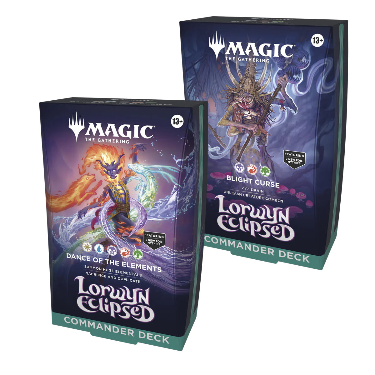 Magic: The Gathering TCG: Lorwyn Eclipsed Commander Decks - Set of 2 Decks Card Game Wizards of the Coast