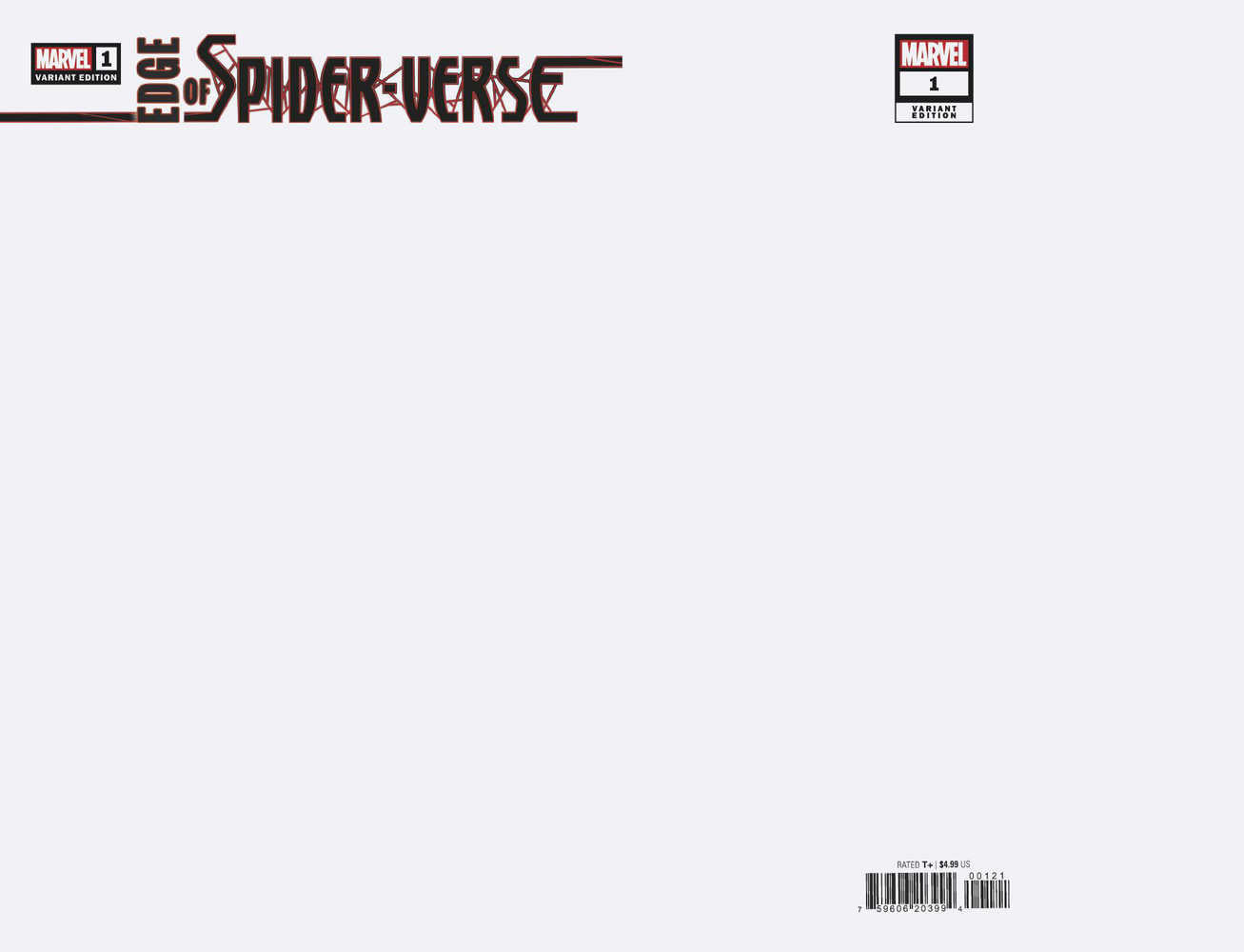 Edge of Spider-Verse: #1 [Blank Sketch CVR B] 2022 Comics Marvel Comics