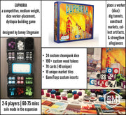 Euphoria [Board Game, 2-6 Players] Board Game Stonemaier Games