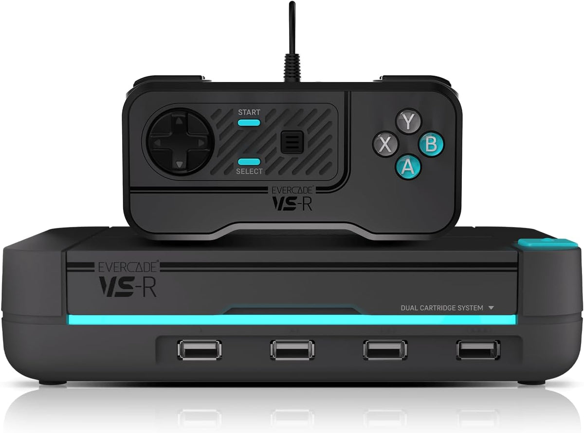 Everado VS-R Retro Gaming Console with - Includes 1 Controller and Tomb Raider 1, 2, and 3 [Electronic] Retro Gaming Evercade