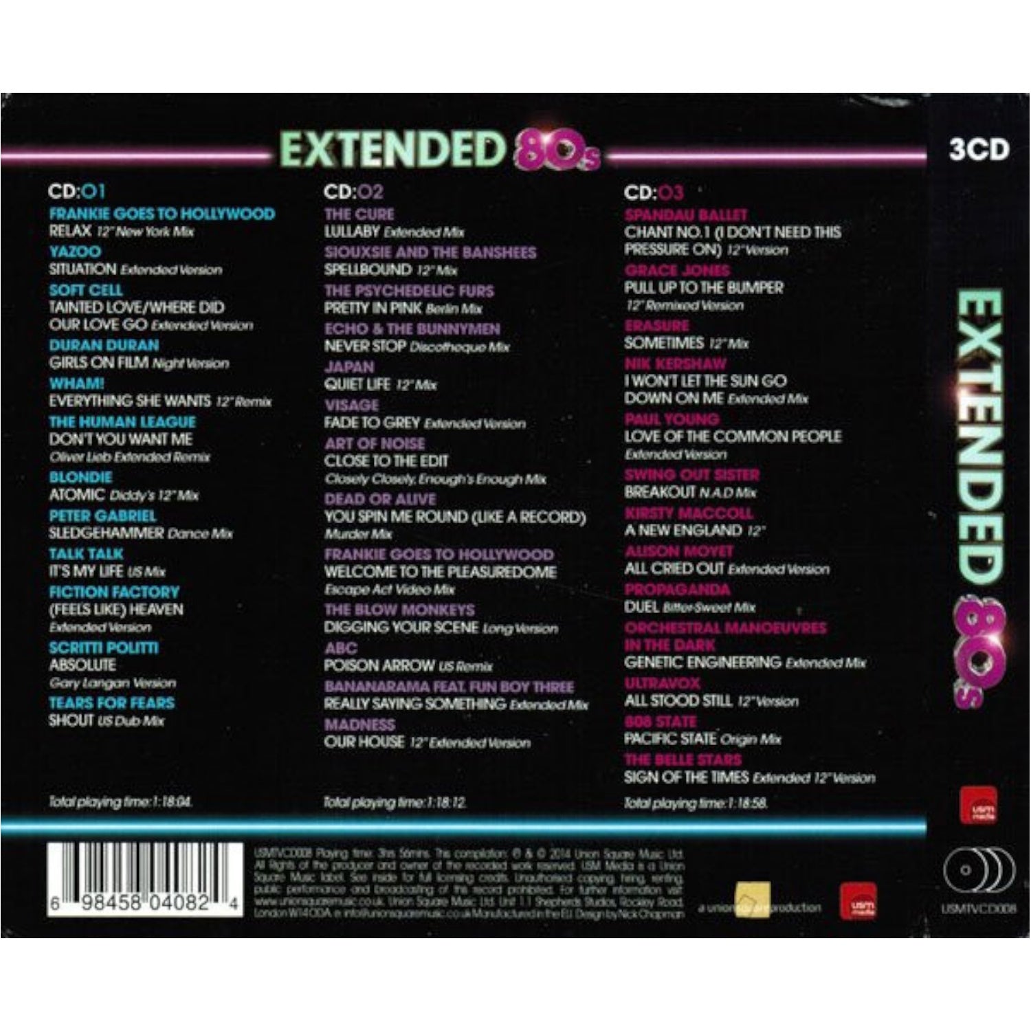 Extended 80s / Various [Audio CD] Audio CD/Vinyl USM Media