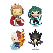 Funko Pop! Animation: My Hero Academia Flocked 4 Pack - Hawks Midoriya Todoroki Tokoyami Toys & Games Funko