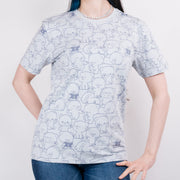 Milk Mocha Bear: Giordano X Milk Mocha Bear: Daily Life Collage (Blue) T-Shirts Milk Mocha Bear