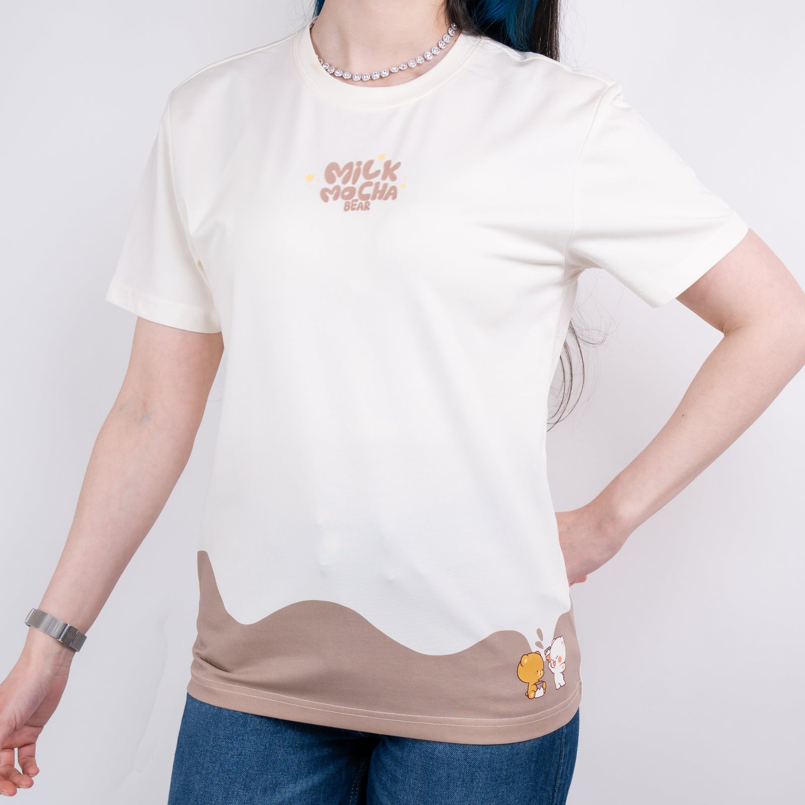 Milk Mocha Bear: Giordano X Milk Mocha Bear: Painting Around T-Shirts Milk Mocha Bear