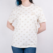 Milk Mocha Bear: Giordano X Milk Mocha Bear: Monogram (Beige) T-Shirts Milk Mocha Bear